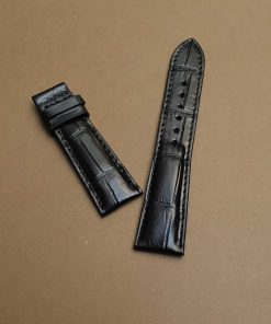 Dây đông hồ da bụng cá sấu màu đen