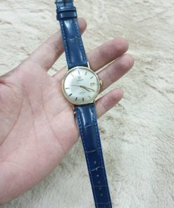 Dây xanh Navy khâu máy cho đồng hồ Omega Cổ