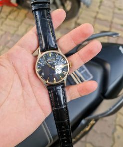 Dây Da Đen Khâu Máy Đồng Hồ Tissot Heritage Visodate T019.430.36.051.01
