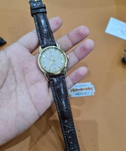 Dây nâu đất khâu máy cho đồng hồ Omega