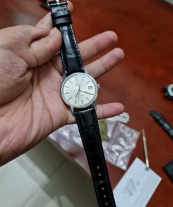 Dây đen khâu máy cho đồng hồ Omega Genève Automatic ref. 166.0163