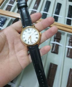 Dây da màu đen đồng hồ Tissot Swiss Made 1853