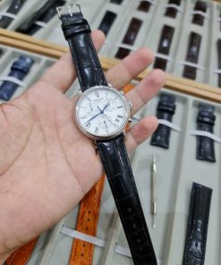 Dây da màu đen khâu máy đồng hồ Tissot Carson Premium Chronograph T122.417.16.033.00