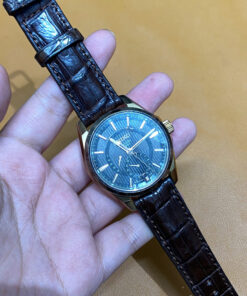 Dây cá sấu nâu cho Đồng hồ Seiko Presage SARW010 size 20-18