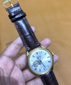 Dây cá sấu nâu cho Đồng hồ Orient Caballero FAG00002W0 size 22-20