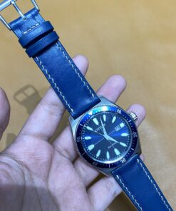 Dây da bò xanh cho Đồng Hồ CITIZEN Eco-Drive AW1591-01L size 22-20