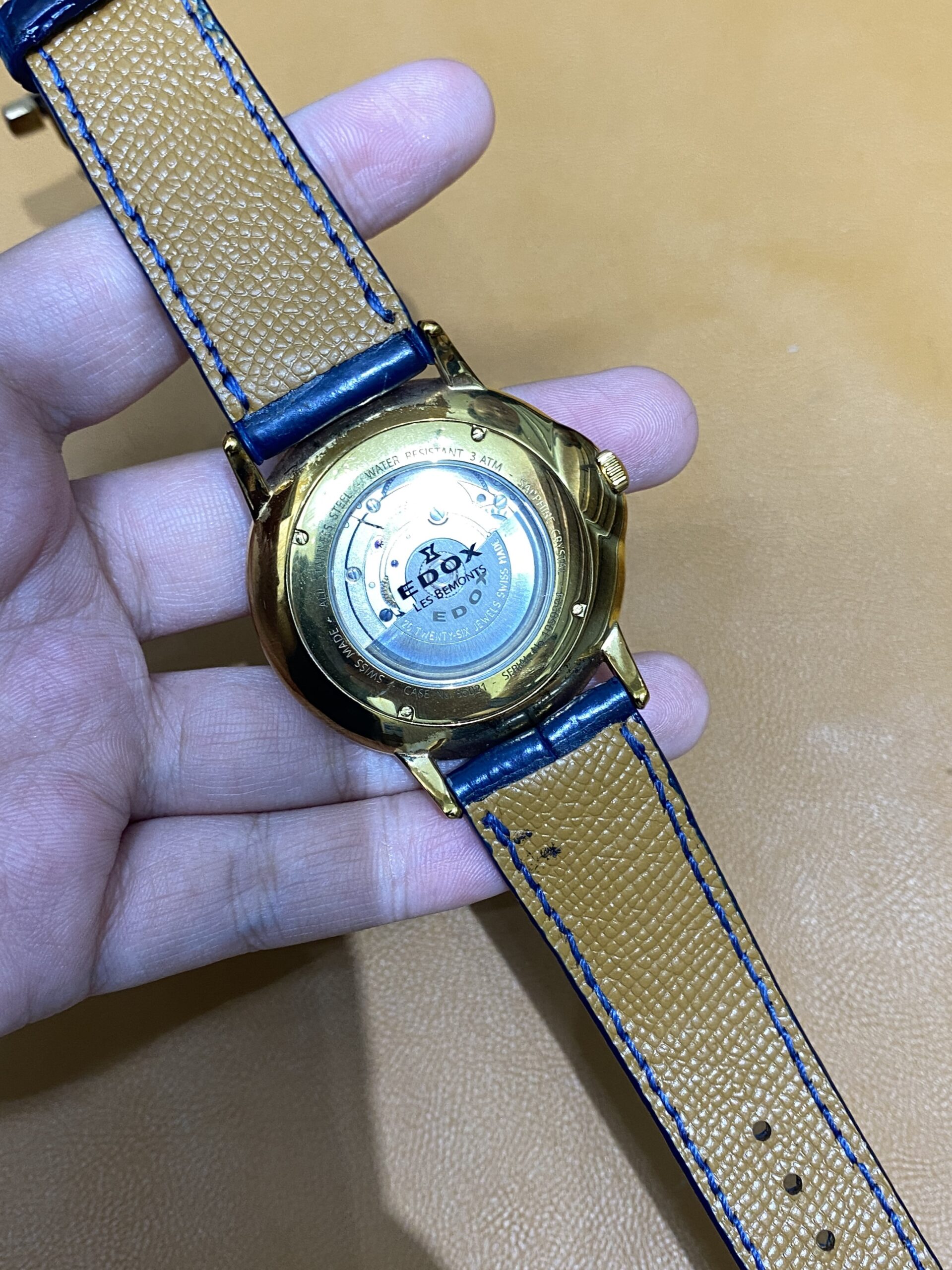 Edox Les Bémonts Open Vision Blue 85021 37R BUIR size 22-20 (4)