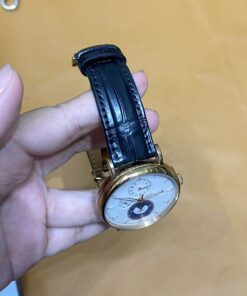 Dây đồng hồ da cá sấu đen ETN dành cho Đồng Hồ Lobinni No.13056-3 Automaticsize 20-18